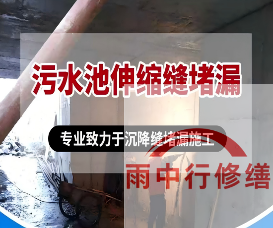 宿迁某污水处理厂钢筋混凝土池堵漏案例